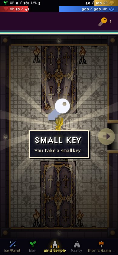 A small key found in a temple